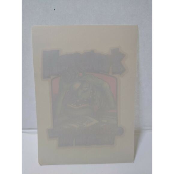 Homework Monster Screamin Gleamin Glitter Iron-On Decal Donruss Vintage Original - Picture 3 of 4